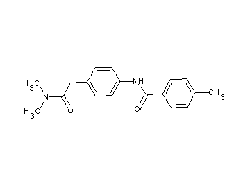 N-{4-[2-(dimethylamino)-2-oxoethyl]phenyl}-4-methylbenzamide
