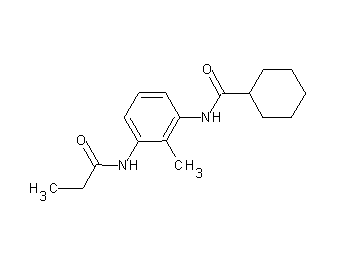 N-[2-methyl-3-(propionylamino)phenyl]cyclohexanecarboxamide
