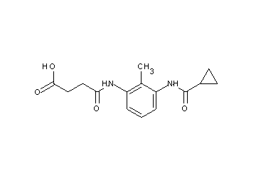 4-({3-[(cyclopropylcarbonyl)amino]-2-methylphenyl}amino)-4-oxobutanoic acid