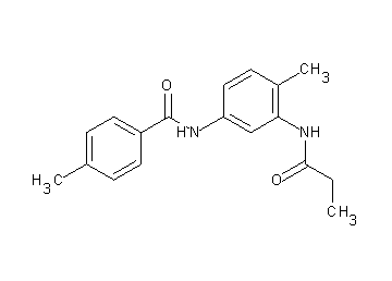 4-methyl-N-[4-methyl-3-(propionylamino)phenyl]benzamide