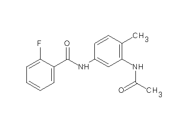 N-[3-(acetylamino)-4-methylphenyl]-2-fluorobenzamide