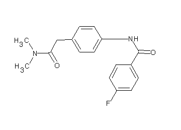 N-{4-[2-(dimethylamino)-2-oxoethyl]phenyl}-4-fluorobenzamide