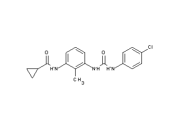 N-[3-({[(4-chlorophenyl)amino]carbonyl}amino)-2-methylphenyl]cyclopropanecarboxamide