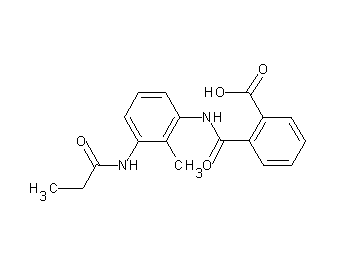 2-({[2-methyl-3-(propionylamino)phenyl]amino}carbonyl)benzoic acid