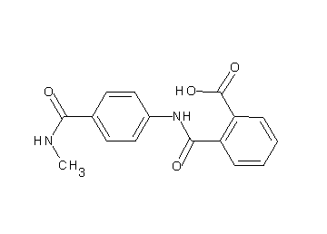 2-[({4-[(methylamino)carbonyl]phenyl}amino)carbonyl]benzoic acid
