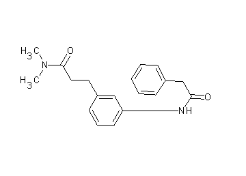 N,N-dimethyl-3-{3-[(phenylacetyl)amino]phenyl}propanamide