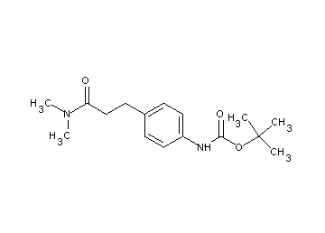 tert-butyl {4-[3-(dimethylamino)-3-oxopropyl]phenyl}carbamate