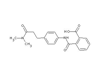 2-[({4-[3-(dimethylamino)-3-oxopropyl]phenyl}amino)carbonyl]benzoic acid