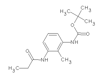 tert-butyl [2-methyl-3-(propionylamino)phenyl]carbamate