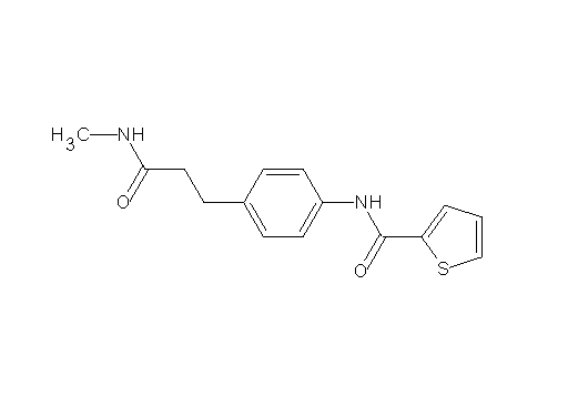 N-{4-[3-(methylamino)-3-oxopropyl]phenyl}-2-thiophenecarboxamide