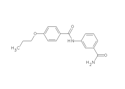 3-[(4-propoxybenzoyl)amino]benzamide