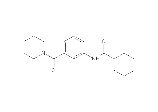 N-[3-(1-piperidinylcarbonyl)phenyl]cyclohexanecarboxamide