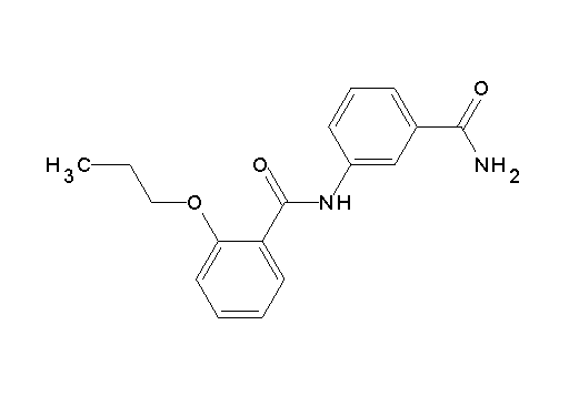 N-[3-(aminocarbonyl)phenyl]-2-propoxybenzamide