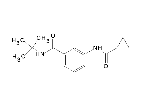N-(tert-butyl)-3-[(cyclopropylcarbonyl)amino]benzamide