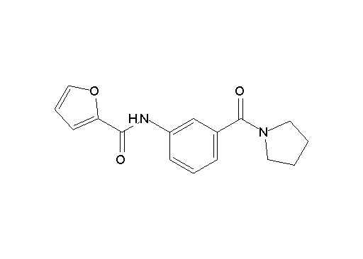 N-[3-(1-pyrrolidinylcarbonyl)phenyl]-2-furamide