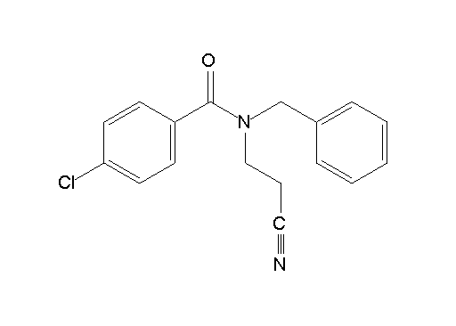 N-benzyl-4-chloro-N-(2-cyanoethyl)benzamide