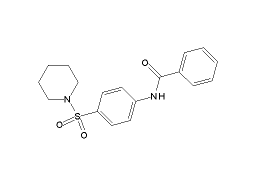 N-[4-(1-piperidinylsulfonyl)phenyl]benzamide