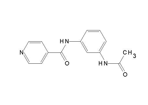 N-[3-(acetylamino)phenyl]isonicotinamide