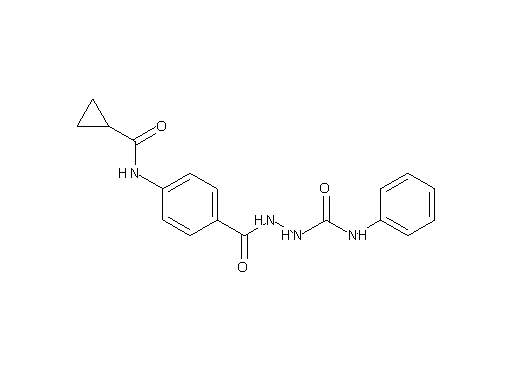 2-{4-[(cyclopropylcarbonyl)amino]benzoyl}-N-phenylhydrazinecarboxamide