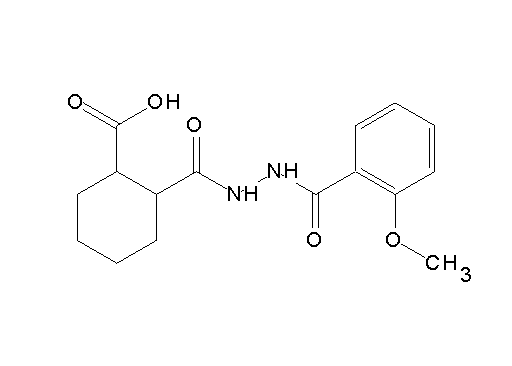 2-{[2-(2-methoxybenzoyl)hydrazino]carbonyl}cyclohexanecarboxylic acid