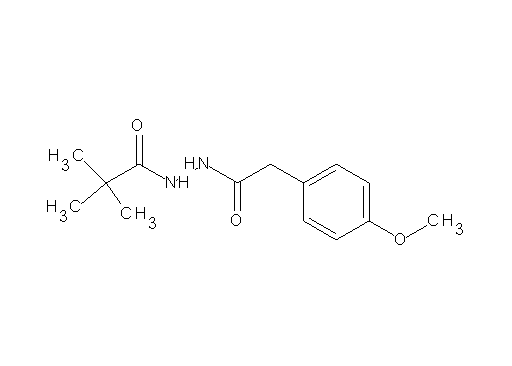N'-[(4-methoxyphenyl)acetyl]-2,2-dimethylpropanohydrazide