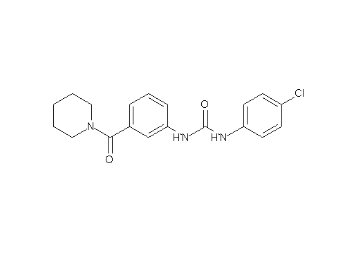 N-(4-chlorophenyl)-N'-[3-(1-piperidinylcarbonyl)phenyl]urea
