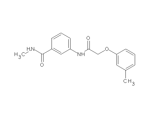 N-methyl-3-{[(3-methylphenoxy)acetyl]amino}benzamide