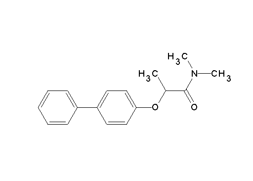 2-(4-biphenylyloxy)-N,N-dimethylpropanamide