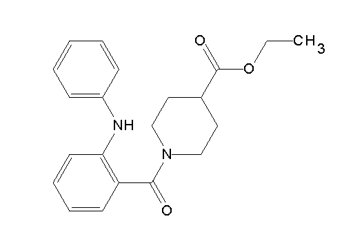 ethyl 1-(2-anilinobenzoyl)-4-piperidinecarboxylate