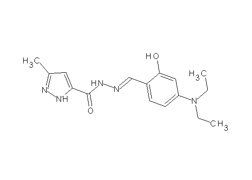 N'-[4-(diethylamino)-2-hydroxybenzylidene]-3-methyl-1H-pyrazole-5-carbohydrazide